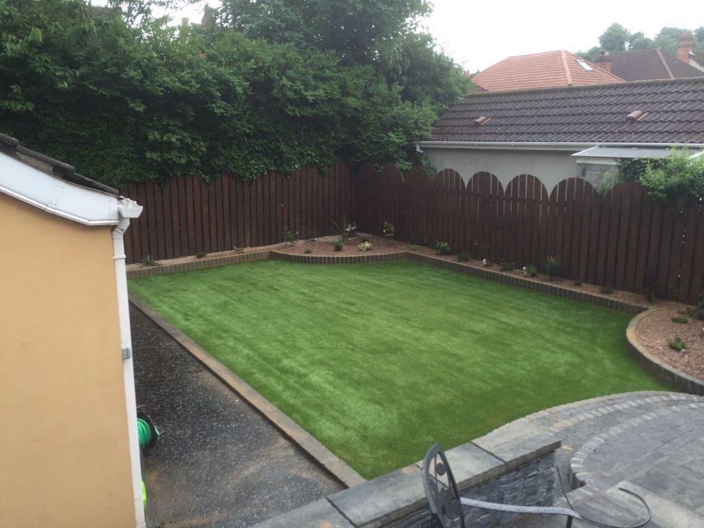 PST Lawns artificial grass garden in Belfast
