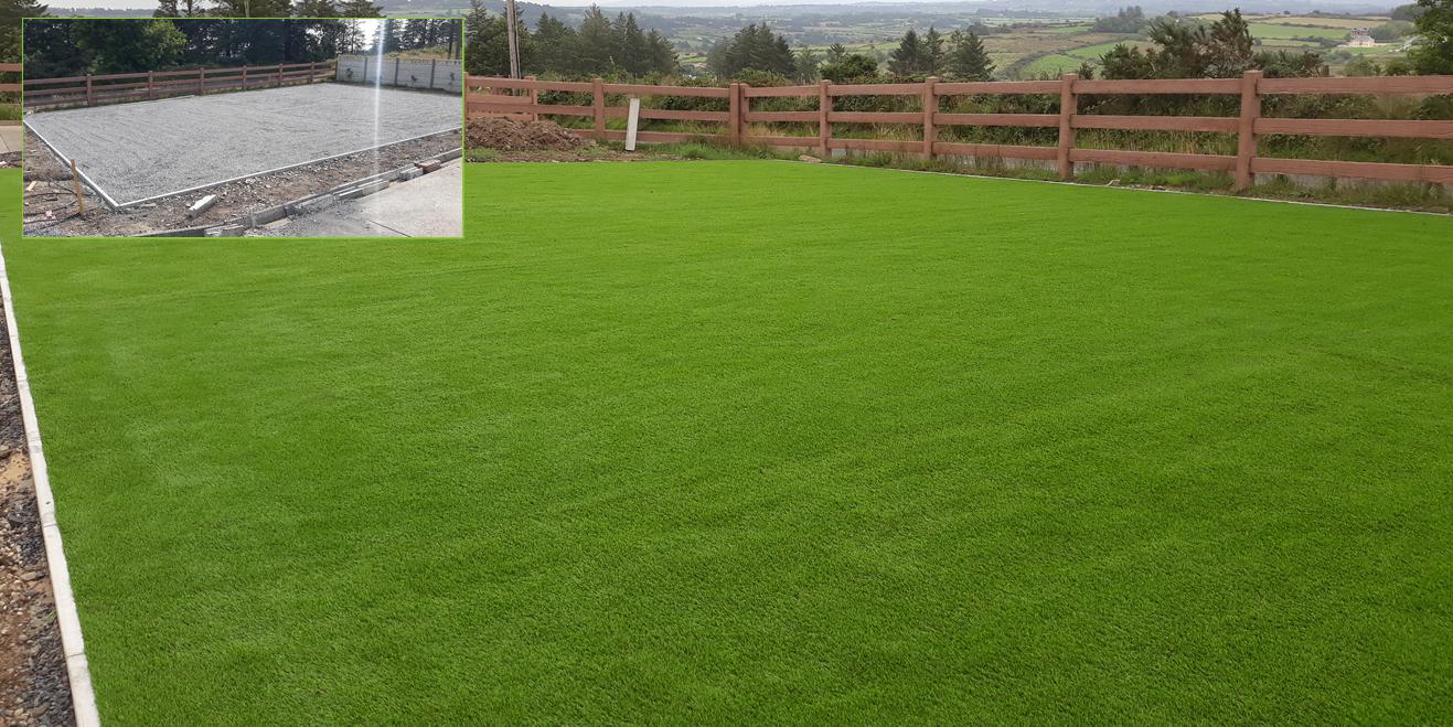 Artificial lawn in Co Cork