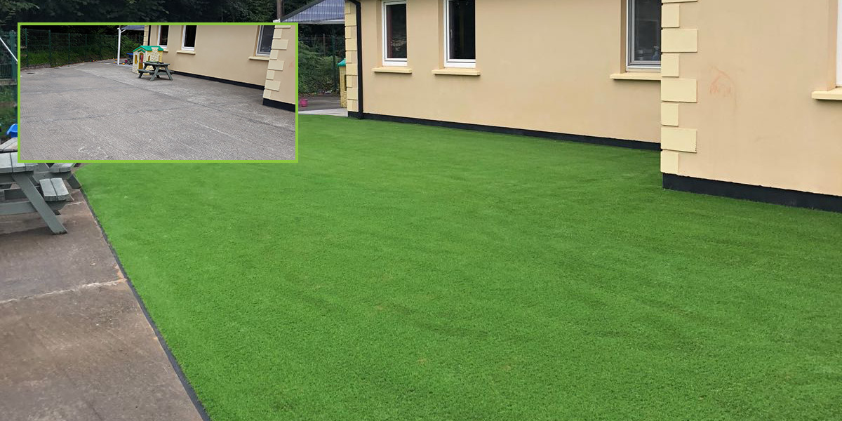 artificial grass for creche in co kerry
