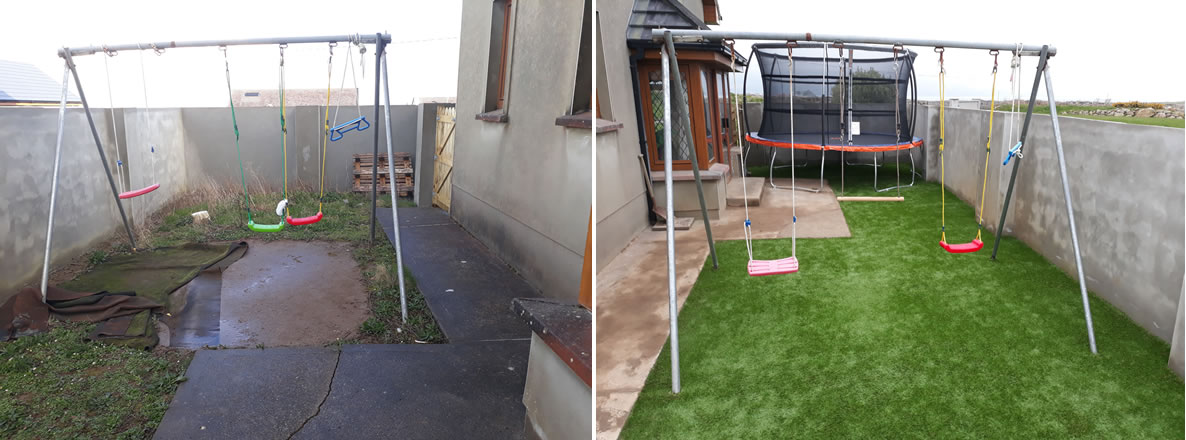 kids play area kerry - PST Lawns artificial grass