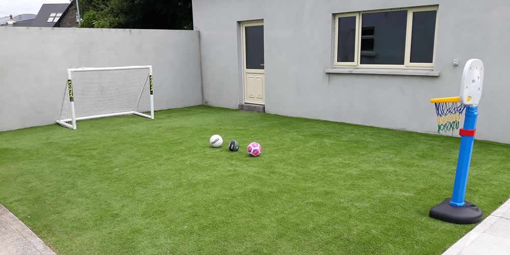 artificial grass kids play area in Tralee, Co kerry
