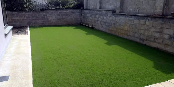 Artificial grass lawn installation in Clonmel, Co. Tipperary