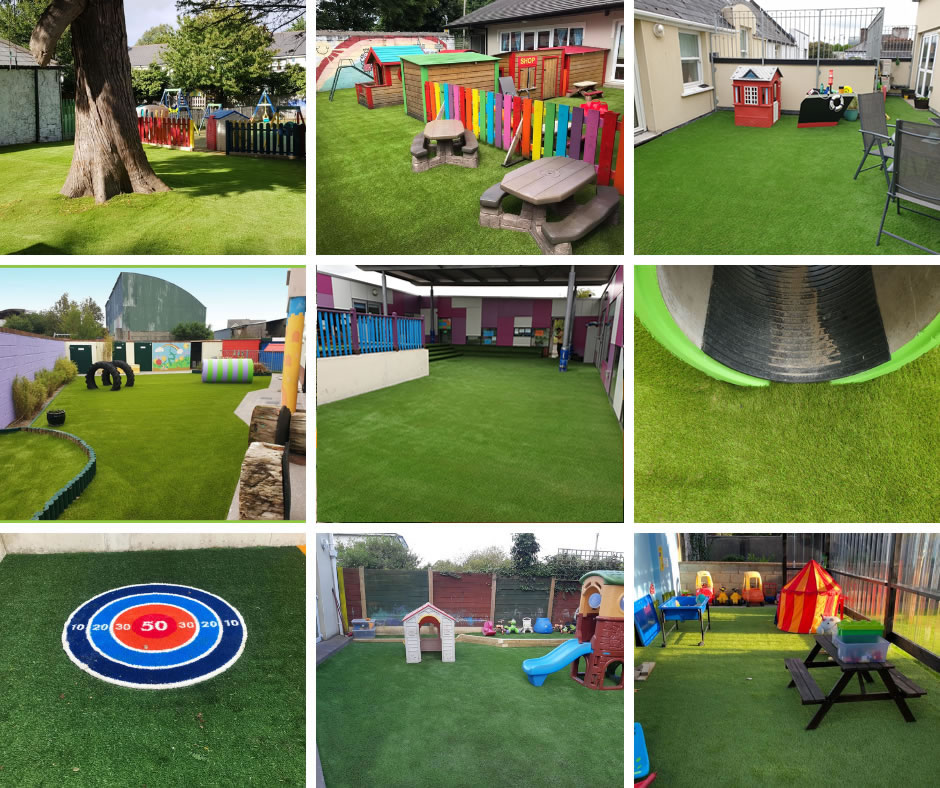Artificial grass for creches and preschools