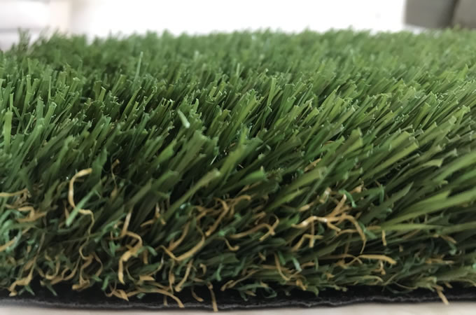 fresh cut artificial grass