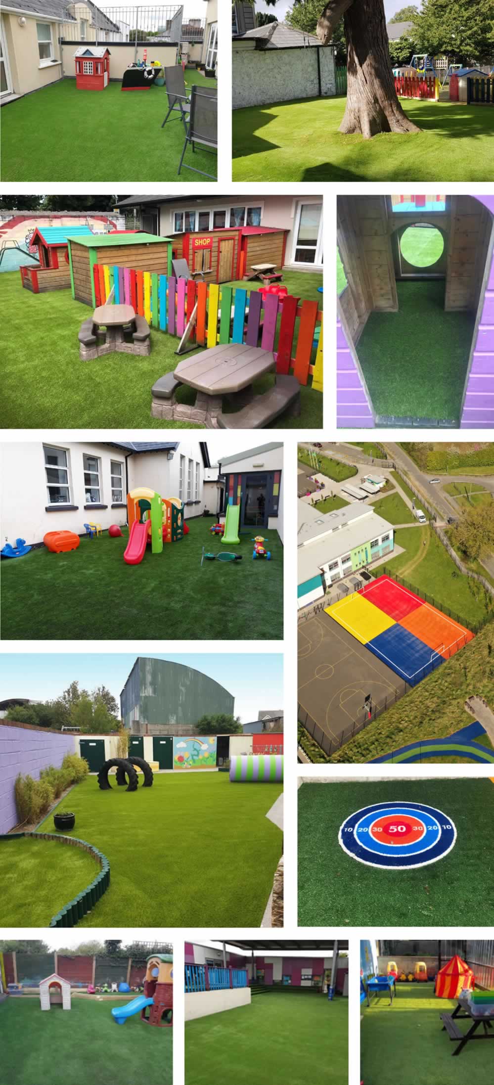Artificial grass for creches, preschools and play areas