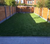 Artificial grass lawn in Sandymount
