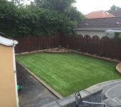 PST Lawns artificial grass garden in Belfast