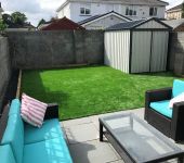 artificial grass installation project Dublin