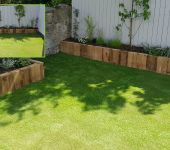small garden with artificial grass in Dublin 4- PST Lawns