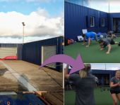 Artificial gym grass at the Irish Sailing Foundation, Dun Laoghaire