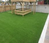 Artificial grass play area for children